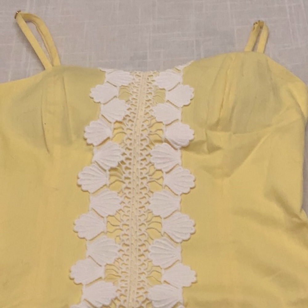 New Lilly Pulitzer Shelli Stretch Dress Size 00 in Yellow